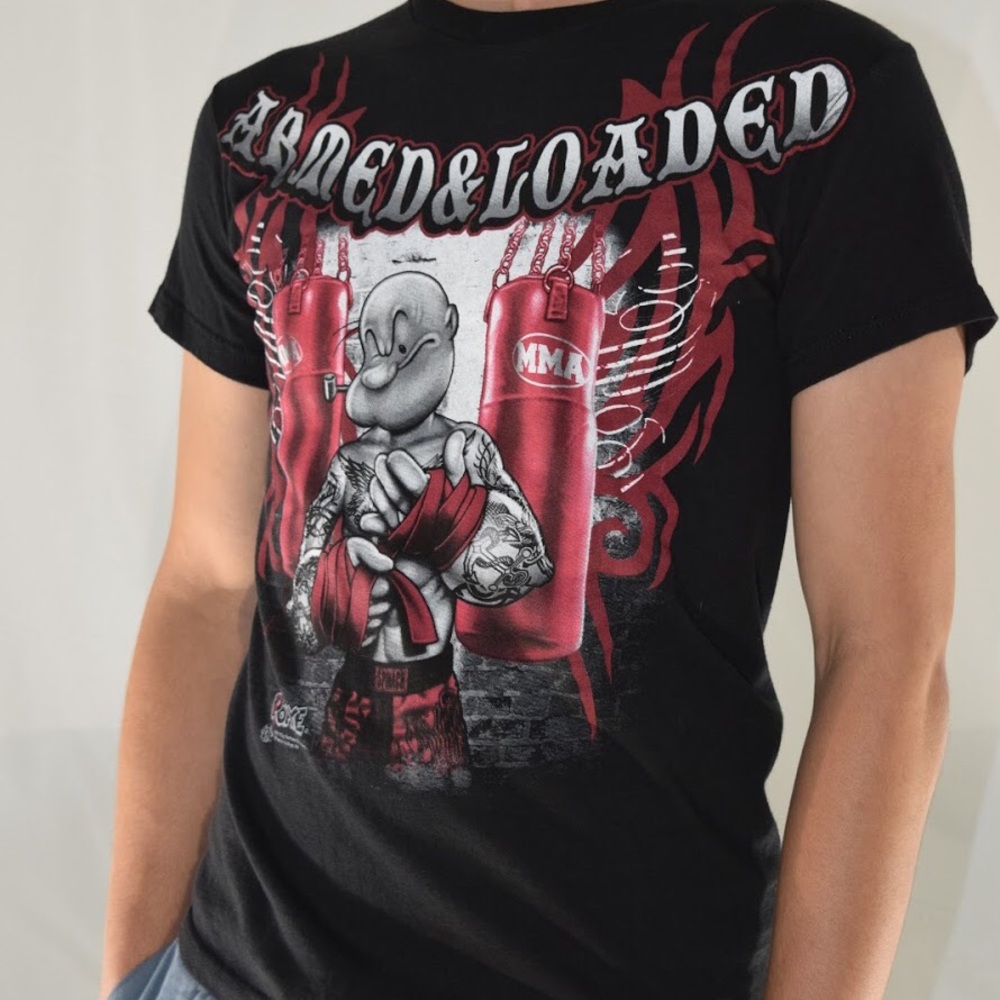 Vintage Popeye MMA / Boxing Short Sleeve Tee